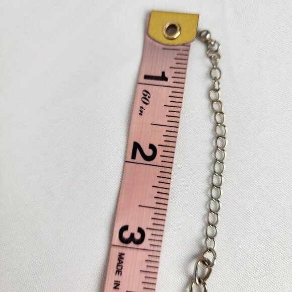 GOLD Tone Red Dangle Statement Necklace - Picture 7 of 7